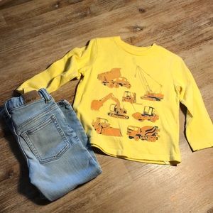 Gap Toddler Boys’ Jeans & Long-sleeve Tee